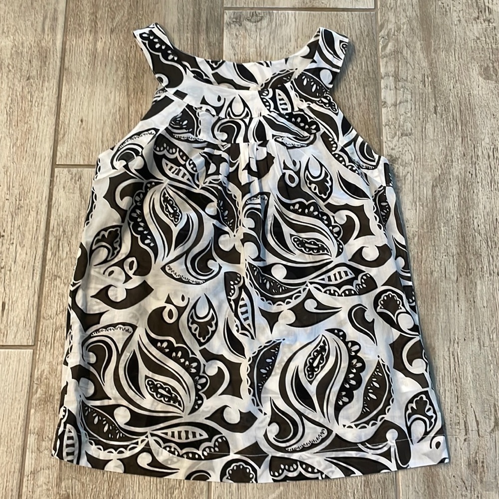 Black and White Paisley Blouse